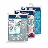 DOMO PAK LIVING Copriasse da stiro Tris con Stirofix, colori assortiti, 1 pezzo