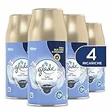 Glade Automatic Spray Ricarica, Profumatore per Ambienti, Fragranza Pure Clean Linen, Formato Scorta da 4 Ricariche da 269 ml