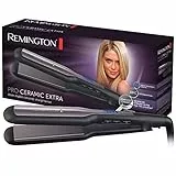 Remington Piastra per capelli, Larga, ideale capelli lunghi e folti, blocco temperatura, Display digitale, 150-230°C, piastre oscillanti, Rivestimento in ceramica Ultra, S5525