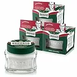 Proraso Crema Pre Barba Rinfrescante, 3 x 100ml, Crema barba pre-rasatura rinfrescante e tonificante con Olio d'Eucalipto e Mentolo, Made in Italy