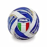 Mondo Toys - Pallone da Calcio cucito TEAM ITALIA - size 5 - 400 g - colore bianco/azzurro - 13408