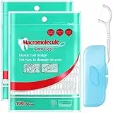 200 Pezzi Filo Interdentale Forcella, Dental Floss con Manico, Flossette Interdentali Portatile con Scatola per la Pulizia dei Denti Igiene Orale Alito Fresco
