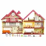 Bluey Ultimate Lights & Sounds Playhouse & Toy Box, Figure da 6,3-7,6 cm, Singolo, Multicolore, 17388