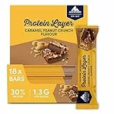 Multipower Barretta di proteina Layer Bar Energia con 30% di proteine, 18 x 50 g, barretta proteica come snack sportivo, gusto caramel Peanut Crunch, basso contenuto calorico