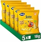 Hero Solo Snack Mini Puff Mango, 100% Biologico, senza glutine, non fritti, da 8 mesi in su - Cartone da 5 confezioni x 18 g