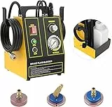 MOTOCOCHE 220V Dispositivo Spurgo Freni Elettrico 0.6~3 Bar Scambiatore Olio Freni con 3 Adattatori per Spurgo Sistema Frenante Cambio Olio per Benz BMW per Audi ECC.