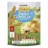 Purina Friskies Dental Delicious Snack Cane Gusto Manzo, 6 Confezioni da 200 g