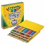 Crayola Matite colorate, colori assortiti, set di 100 matite