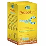 ESI - Propolaid Propol C, Integratore Alimentare di Vitamina C, con Estratto di Propolis, Supporta il Normale Funzionamento del Sistema Immunitario, Senza Glutine e Vegetariano, 20 Tavolette