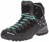 SALEWA Ws Alp Trainer Mid Gtx, Scarpa da Passeggio Donna, Black Out/Agata, 40 EU