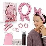 Bigodino Lungo per Boccoli,Bigodino Fascia Capelli Velluto Bigoodino Fascia Boccoli Originale Heatless Hair Curler DIY Bigodini per Boccoli Arricciacapelli Senza Calore per Capelli Medi Lunghi