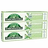 3x Antica Erboristeria Dentifricio Bianco Delicato Sbiancante Naturale e Delicato sulle Gengive Ingredienti di Origine Naturale con Aloe e Bamboo - 3 Flaconi da 75ml