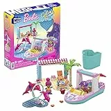 MEGA - MEGA Barbie Color Reveal Amici Delfini, Set di Costruzioni con oltre 10 Sorprese, 2 mini Bambole e 2 Delfini, Set Regalo, Giocattolo per Bambini 5+ Anni, HHW83