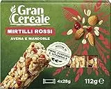 Gran Cereale, Snack Barrette ai Mirtilli Rossi, Avena, e Mandorle - Colazione e Snack Dolce - 125 g