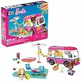 Mega Barbie - Camper dei Sogni con tanti Accessori e Sorprese e 2 Micro-Bambole Barbie, Giocattolo per Bambini 5+ Anni, GWR35