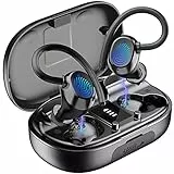 Cuffie Bluetooth Sport, Auricolari Bluetooth 5.1 Senza Fili IPX7 Impermeabile, Cuffie Wireless in Ear Bassi Potenziati con Mic, Auricolari Wireless CVC 8.0 Stereo con Display LED, 48 Ore/Touch Control