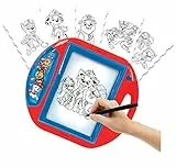 Lexibook Paw Patrol Proiettore da Disegno, 4 timbri, 10 Modelli, Schermo Luminoso, 1 Penna Inclusa, Rosso/Blu, Colore