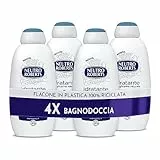 Neutro Roberts Bagnoschiuma Corpo Idratante con Glicerina Naturale, Azione Emolliente, Per una Pelle Idratata, Morbida e Protetta, 4 Flaconi da 600 ml - Esclusiva Amazon