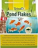 Tetra Pond Flakes 4 L Mangime per Pesci in Fiocchi, Ottimale per Pesci Giovani e di Piccole Dimensioni del Laghetto da Giardino
