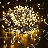 PhilzOps Luci di Natale Esterno 500 LEDs 12.5M Bianco Caldo Catena Luminosa con Spina 8 Modalità Impermeabile Stringa Luci per Natale Halloween Interno Cameretta Nozze Casa Festa Giardino Matrimonio