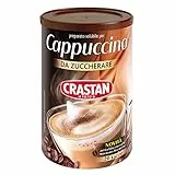 Crastan Preparato per Bevanda solubile Cappuccino da zuccherare - 6 Barattoli da 250g [tot. 1.5kg]
