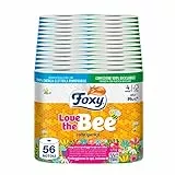Foxy Love the Bee | Carta igienica 56 rotoli da 225 strappi | 2 veli elevato spessore | FSC |100% Energia elettrica rinnovabile| Confezione riciclabile prodotta con plastica riciclata
