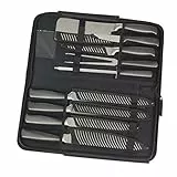 Ross Henery Professional, Set di coltelli da chef Eclipse da 10 pezzi in acciaio inox con custodia a cerniera