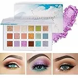 LACOMCHIR Free Eyeshadow Palette,18 colori,Opaco,luccichio,PerlaCipria in polvere,Trucco multicolore,Di lunga durata,PrincipianteOmbretto,Vegano,Cruelty Free,23,2 g