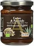 Fior Di Loto Crema Spalmabile Cacao e Nocciole Bio Dolcificata con Agave, 200g