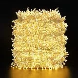 2000LEDs Luci Natale Esterno,GlobaLink Catena Luminosa 50M Luci Albero Natale IP44 Impermeabile,8 Modalità Luce,Funzione Memoria Calda Decorazione Natalizia per Casa Interno Giardino Matrimonio Feste