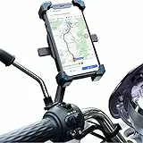 Homeet Supporto Telefono Moto Porta Telefono Scooter Installazione Rapida Supporto per Smartphone per Specchietto Retrovisore da Moto 360 Gradi, per 4' a 7.2' Porta Cellulare Moto Supporto Cellulare