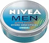Nivea Men Active Energy Hydro Fresh - Gel per il trattamento del viso per 24 ore ,75 ml, idratante, crema idratante ultra leggera con 100% menta d'acqua naturale