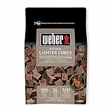 Weber 17612 - Cubetti accendifuoco 48 pastiglie sul marrone