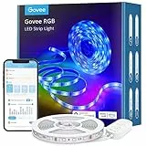 Govee Striscia LED 5 Metri, Smart WiFi Striscia LED RGB, Compatibile con Alexa e Google Assistant, Controllo dell'APP, Modalità Musica, Multicolore Luci LED Camera da letto, Bar, Festa, 12V