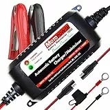 MOTOPOWER MP00206A 12V 1.5Amp Caricabatterie/Mantenitore completamente automatico per auto, moto, ATV, camper, Powersports, barche e altro. Intelligente, compatto ed ecologico