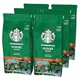 STARBUCKS House Blend, Tostatura Media, Caffè Macinato 200g (6 Sacchetti)