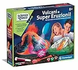 Clementoni - 19354 - Scienza E Gioco Lab - Vulcani E Super Eruzioni - Esperimenti Scientifici Per Bambini Dagli 8 Anni, Eruzione Vulcanica Didattica Fluorescente (Gioco In Italiano), Made In Italy