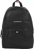Tommy Hilfiger Zaino Uomo Essential PU Backpack Bagaglio a Mano, Nero (Black), Taglia Unica