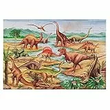 Melissa & Doug Puzzle da Pavimento in Cartone - 48 Pezzi giganti Dinosauri, Giocattoli per lo Sviluppo, Gioco Educativo, Giochi creativi, Regalo Bambini Bambine di 3 4 5 6 anni