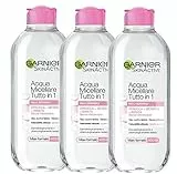 Garnier Kit Acqua Micellare Tutto In 1, Strucca, Deterge E Idrata Senza Risciaquo, 400 Ml, Confezione Da 3
