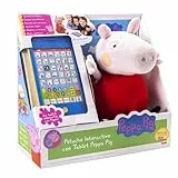 Peppa Pig - Peluche con tavoletta interattiva (Bandai 84 268)