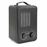 Brigros - Termoventilatore Elettrico Ceramica 1850W, Riscaldatore Stufa Portatile Oscillazione Automatica per Piccoli Spazi, Casa, Ufficio