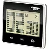 Westmark Timer da cucina digitale, Magnetico, Fino a 99 minuti, Plastica, Big, Antracite/Argento, 10912280