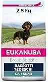 Eukanuba Breed Specific Alimento Secco per Bassotti tedeschi Adulti, Cibo per Cani Adattato in Modo Ottimale alla Razza 2.5 kg