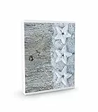 Alubox MIA Bacheca con 16 Ganci per Chiavi, Acciaio, Bianco/Multicolore, 5x24.5x31.5 cm