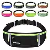 WATMHHJQ Marsupio da Corsa per Cellulare, Impermeabile, per Escursioni, Fitness, Viaggi, Corsa, Pocking, Accessori (nero)