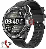 Fitonme Smartwatch Uomo con Chiamata, 1,32' HD Orologio Smartwatch Uomo con Cardiofrequenzimetro/Modalità Sportive/Notifiche Messaggi, Impermeabile IP67 Orologi Sportivo per Android iOS, Nero