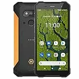 Hammer H Explorer Plus Eco, smartphone robusto, Display IPS da 5,7' HD+, 4 GB DI RAM, 64 GB di memoria interna, USB-C, GPS e A-GPS, Android 11, 5000 mAh, IP69, 13 Mpx, 4G LTE, Doppio SIM, arancione