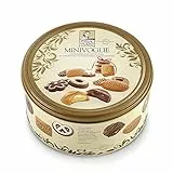 Matilde Vicenzi - Biscotti Minivoglie, Selezione di fine Pasticceria, Frolle ripiene di Cioccolato, Crema o Confettura e Frollini al Burro o al Cacao in una Elegante Scatola di Latta per un Regalo Goloso, Confezione da 500 gr