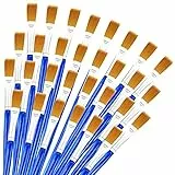 cobee Pennelli per Pittura Set 30 Pezzi Pennelli per Artisti con Punta a Punta per Pittura Acrilica Nylon Sintetico Capelli Artisti Pennelli per Pittura per Acquerello Olio per Disegno a Guazzo